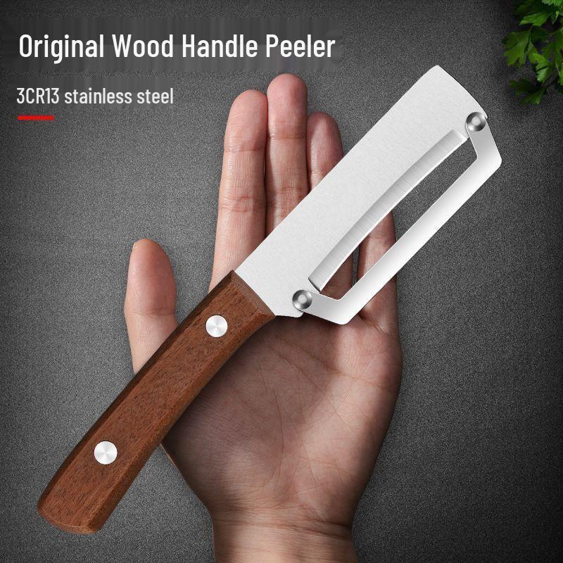 3-in-1 Kitchen Tool: Scallion Slicer, Bottle Opener, Vegetable Peeler with Plastic Handle