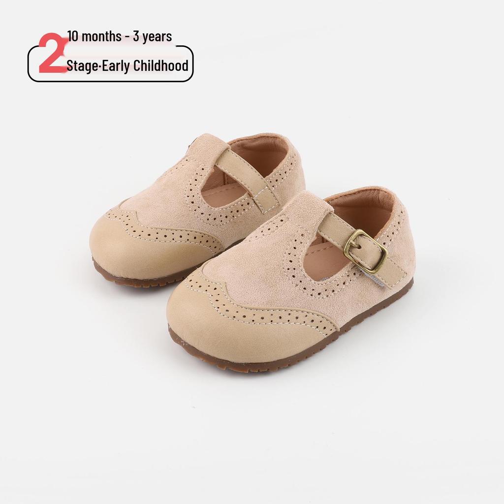 MaibuBear 2026 Spring Children's Non-slip Leather Mary Jane Shoes for Baby Girls
