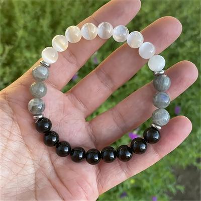 Bracelet Birthday Gift for Men and Women Good Luck Natural Stone Jewelry Natural Stone Protective Bracelet  Accessories