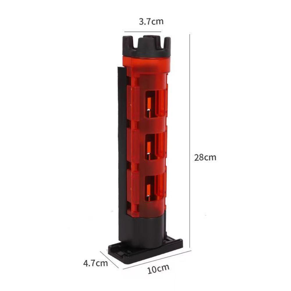 

Durable Plastic Fishing Rod Stand Adjustable 5 Colors Fishing Barrel Holder Snap Suit Fishing Box Rod Holder Fishing Box червоний