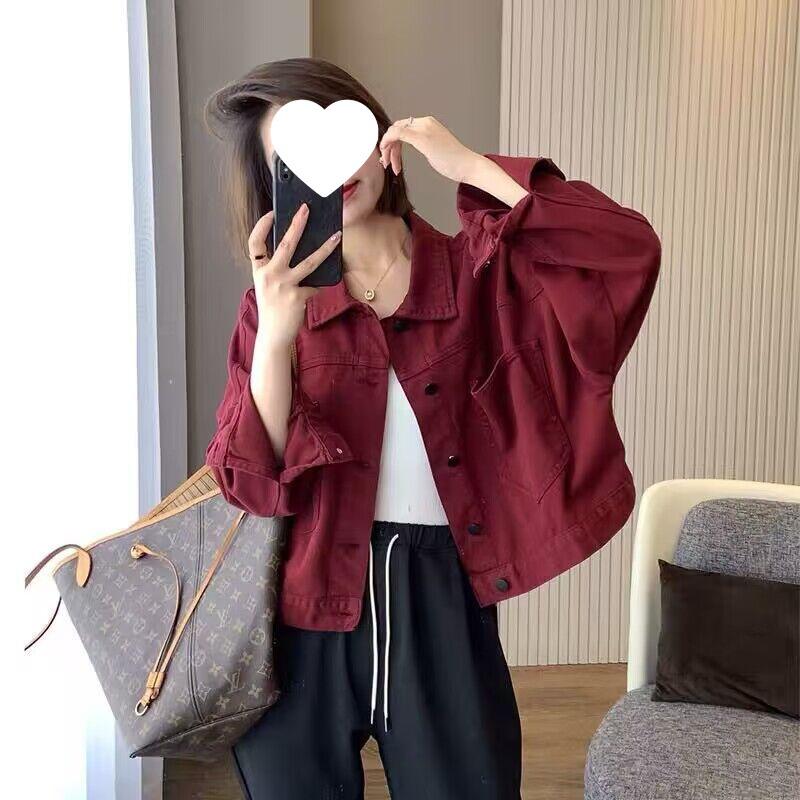 Women's Loose Denim Jacket - Korean Style, Casual, Versatile, Short-Length, Trendy Spring/Autumn Fashion