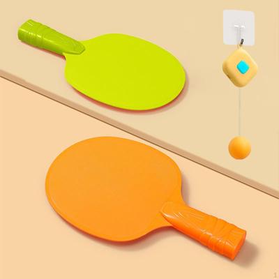 Portable Indoor Table Tennis Trainer Self Workout Set with Balls Exerciser No Need Hanging for