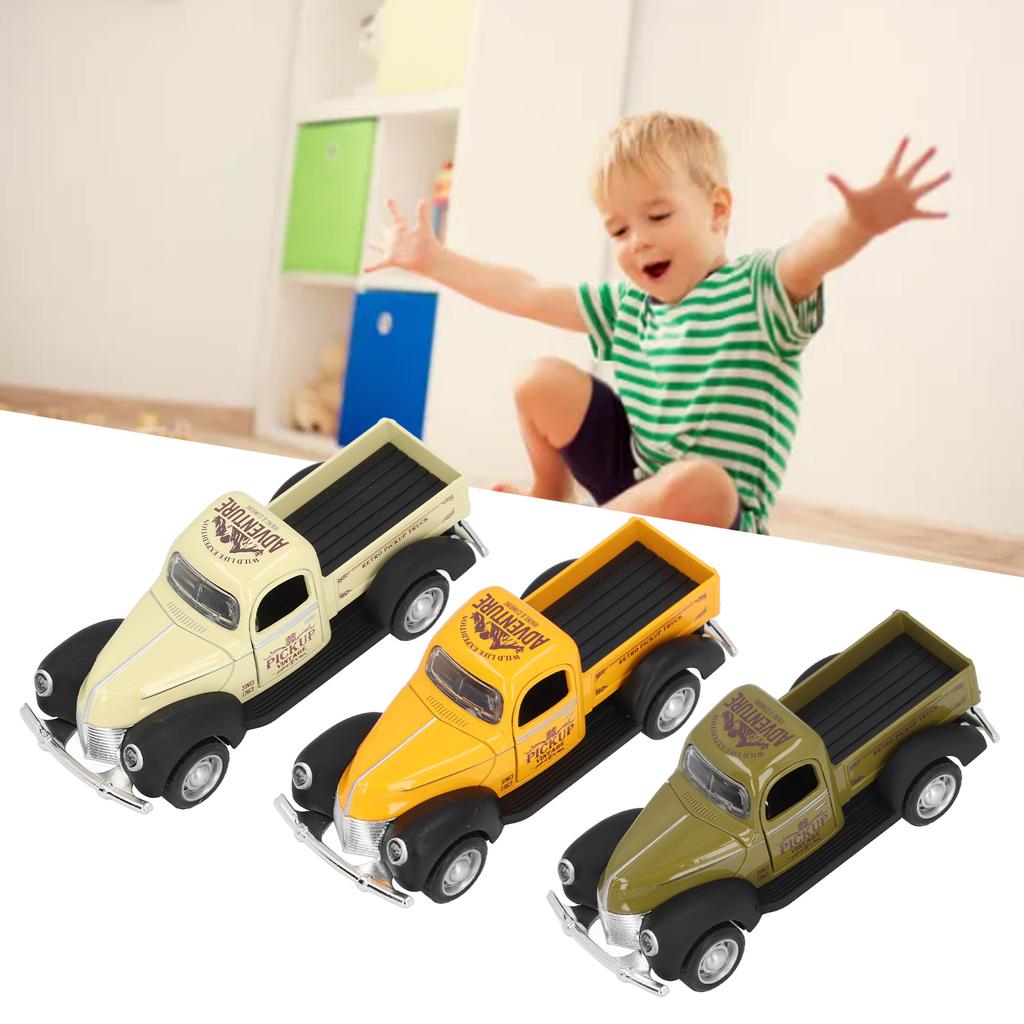 1:32 Scale Alloy Truck Model Toy Diecast Pull Back Ornament Vintage Car Replica Truck Toy for Childr