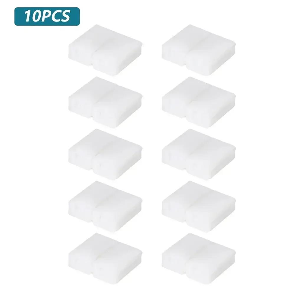 10/20 Pcs/Set 10mm 4 Pin LED RGB Connector Set Connecting Extending Unwired Gapless Solderless SMD 5050 RGB Connector