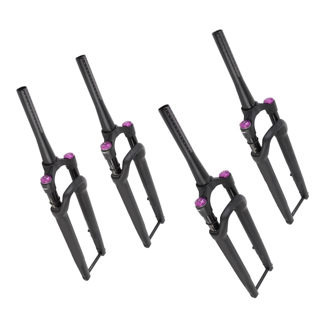 Bike Front Suspension Fork Aluminum Alloy 12x100MM Through Axle Manual Lockout Shock Absorber Air Su