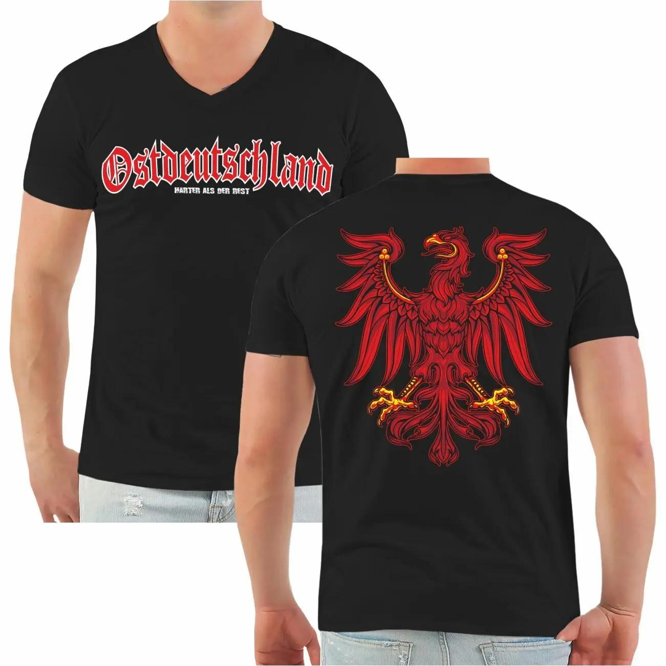 

East German Brandenburg Crest GDR Potsdam Spree Forest T Shirt New 100% Cotton Short Sleeve O-Neck T-shirt Casual Mens Top - ... S разноцветный