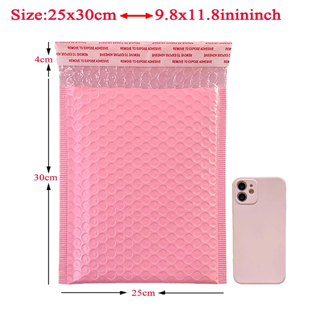 20Pcs Pink Green Blue Poly Bubble Mailers Padded Envelopes Self Seal Padded Envelopes Gift Bags Black Packaging Envelope