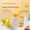 Disposable Yogurt Cup with Lid & Spoon - Thickened Food-Grade Paper for Fermentation
