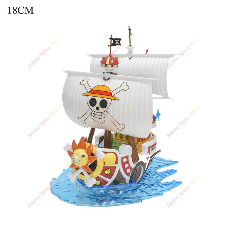 Anime One Piece Figure Luffy Thousand Sunny Going Merry Boat Pirate Ship Figurine Toys Action Figures Shanks Diy Assembly Model
