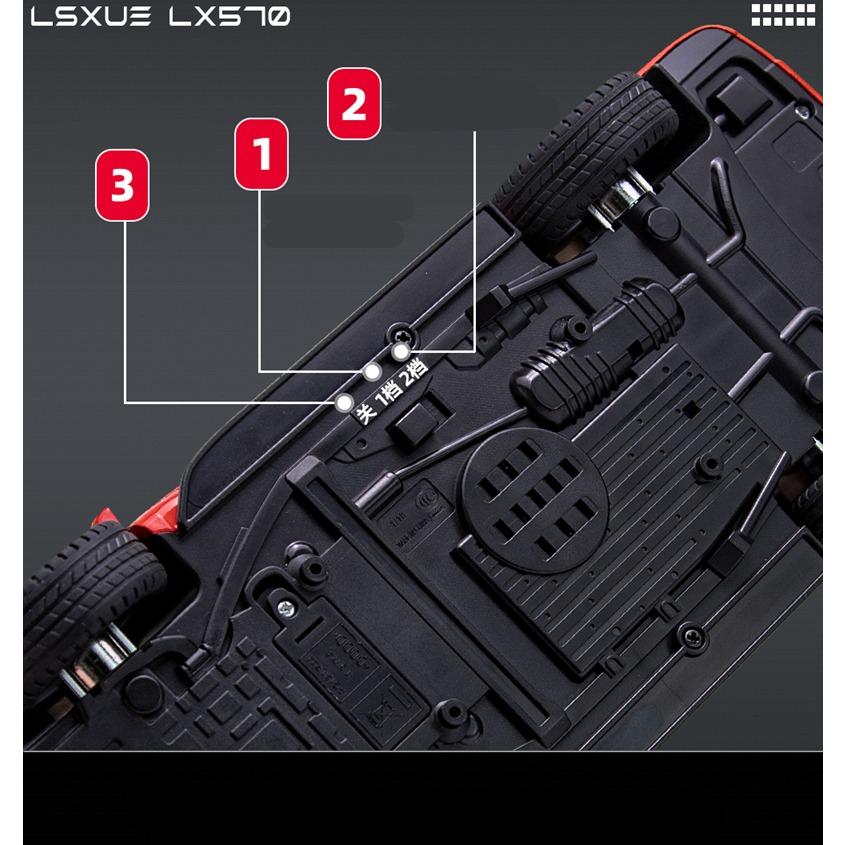 1/18 LEXUS LX570 SUV Toys Alloy Car Model Diecast Metal Giant Off-Road Vehicle Simulation Sound Light Hobbies Collectible Kid Toy Gift