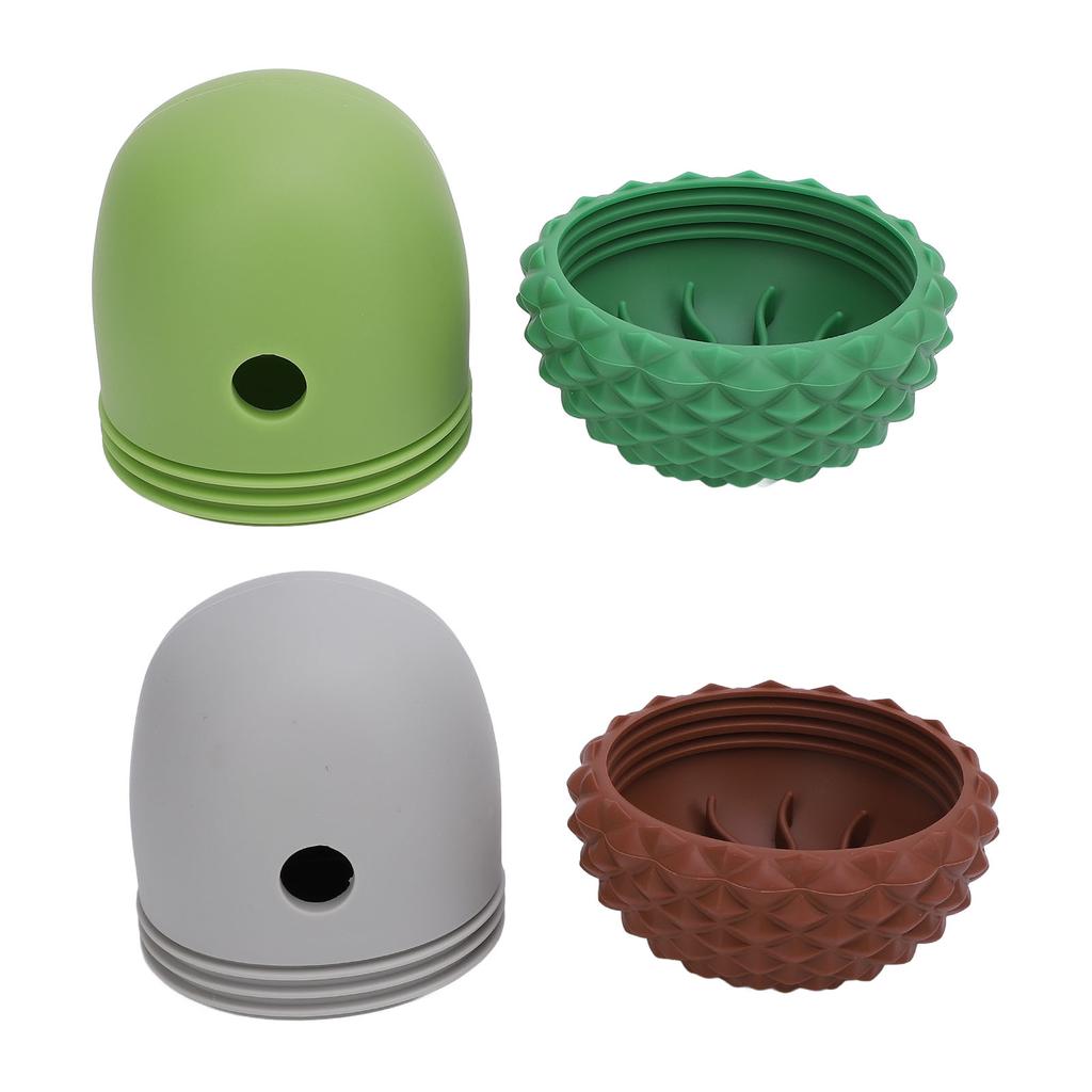 Dog Food Dispensing Ball Toy Acorn Shaped Interactive Slow Feeding Reduce Picky Eating Silicone Dog