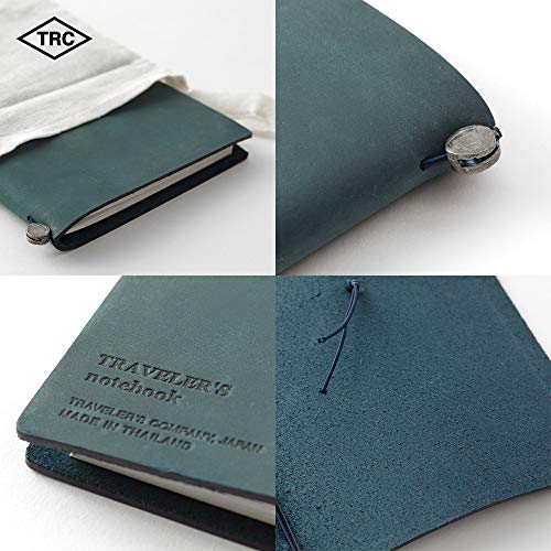DESIGNPHIL MIDORI Traveler's Notebook, Regular Size, Limited Edition with Card, Blue, 15239006