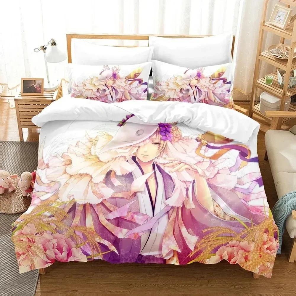 Top Natsume's Bok of Friends Anime Beding Set Bedrom Soft Modern Bedspreads Comefortable Soft Duvet Cover Comfortable Quilt Cover Pilowcase