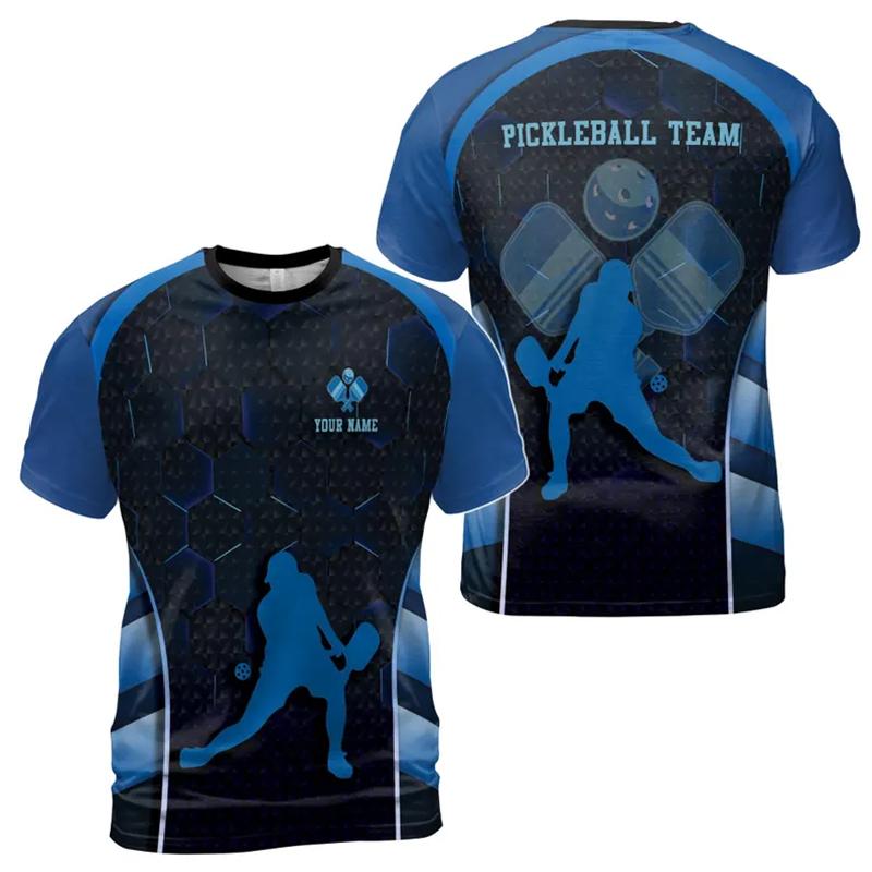 

Fashion Pickleball Men s T-shirt Personality DIY Print Your Name Team Name XXS