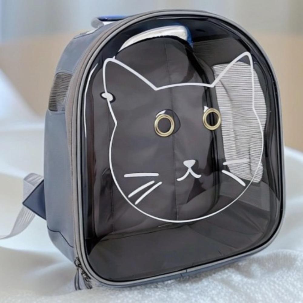 Breathable Pet Carrier Backpack Large Capacity Cat Transport Backpack  Outdoor Activities