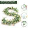 210cm Artificial Easter Egg Wreath Artificial Material Colorful Spring Vine Decoration Vine Texture Egg Shape Festive Decor