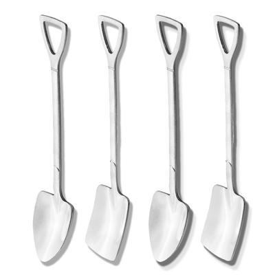 4 pezzi cucchiai per gelato creativi retrò in acciaio inox stoviglie cucchiai per anguria cucchiai per pala in ferro accessori da cucina
