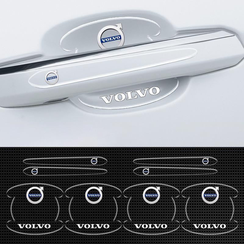 8 Stück Auto Türgriff Aufkleber Schutz Aufkleber Türschale Folienstreifen für Volvo V60 XC60 XC90 S60 XC40 V40 S80 T6 V90 EX90 S90 V70