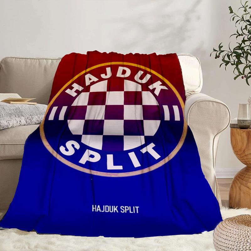 HNK Hajduk Split Coperta Portatile/Coperta Morbida Coperta da Letto Adatta per Viaggi Campeggio Soggiorni Uffici Divani Regali per Fan