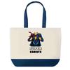 Tote bag - PLANETEE - Super Cariste Femme Épouse - Fond bleu - Coton 40x45 cm - Grand format