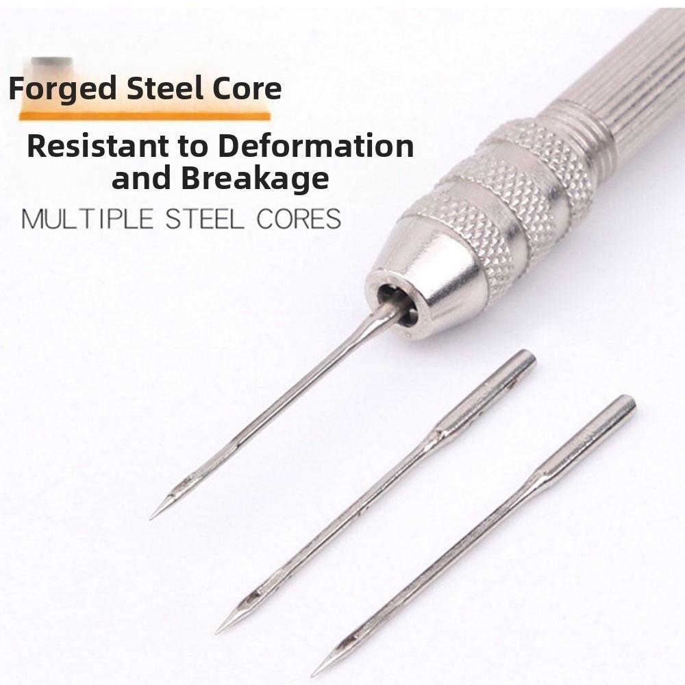 9 Pcs/set Nylon Thread Leather Sewing Kit Hand Quilting Needles  Leather Repair Sewing Tool