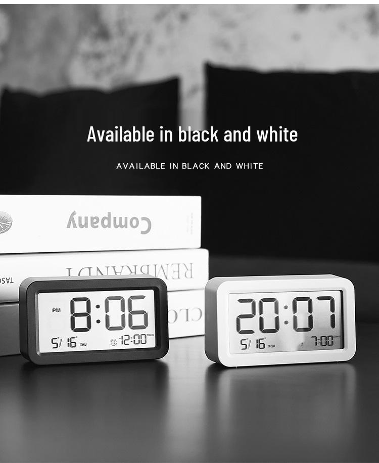 Compact Digital Alarm Clock: Multifunctional Mini Electronic Clock for Bedside or Desk, Ideal for Students (Model Q118)