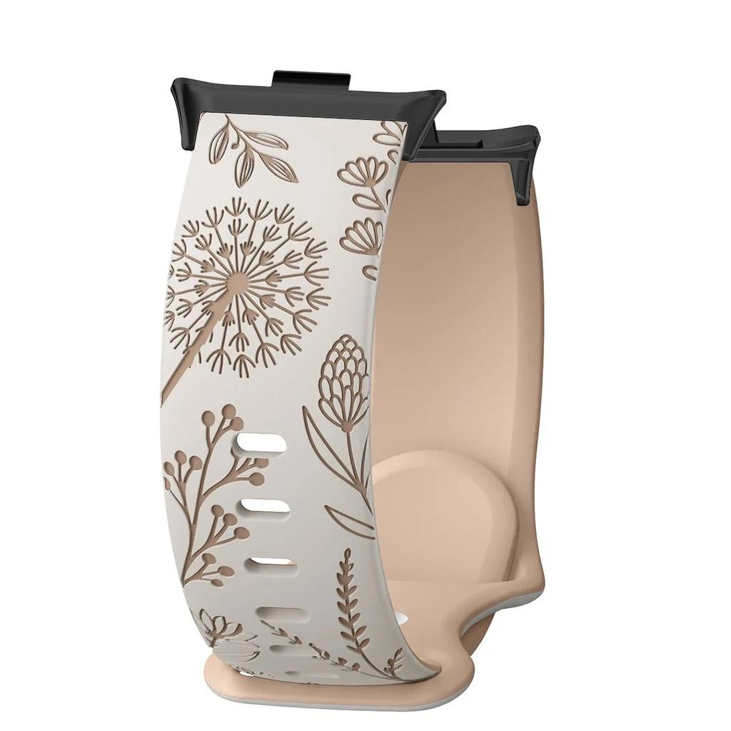 Silikonowy Pasek Pasek Do Xiaomi Mi Band 9 Pro/8 Pro Dwukolorowa Opaska na Nadgarstek z Mniszkiem Bransoletka Do Redmi Watch 4/5/6 Pasek Zamienny