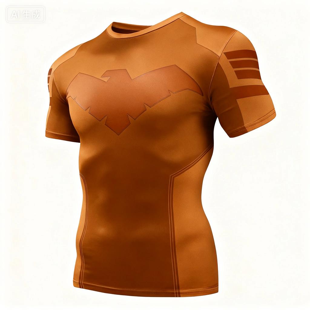 Night Wing 3D Print Boxing Training Men T-shirt Summer Daily Outdoor Sports Fitness Casual Quick-drying Breathable Short-sleeve