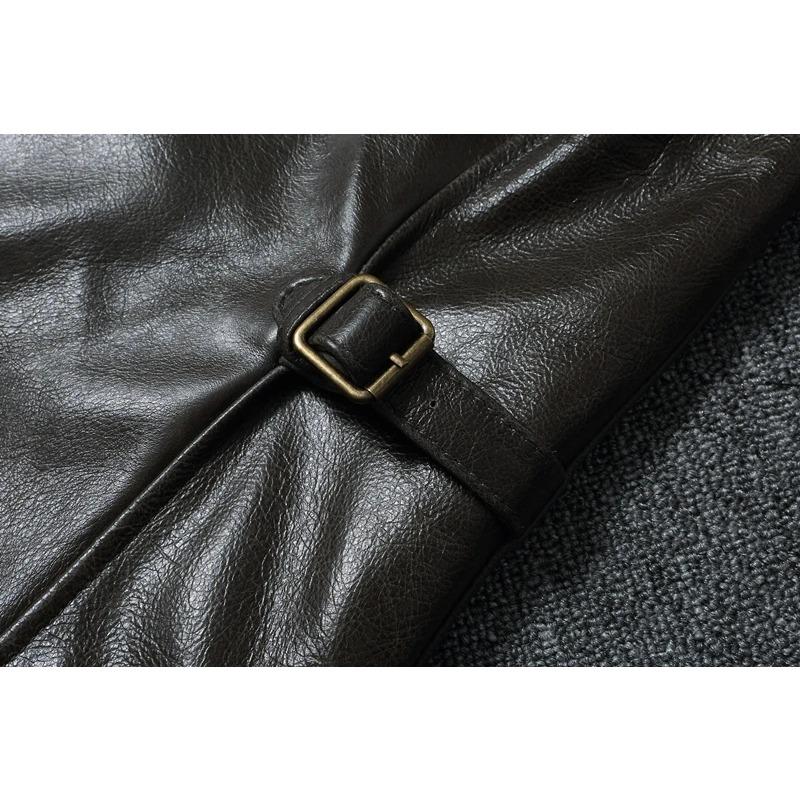 Chinese Size Genuine Cow Mens Leather Jacket Men Jackets Slim Gray Brown Stand Collar Jacket For Men Spring Autumn