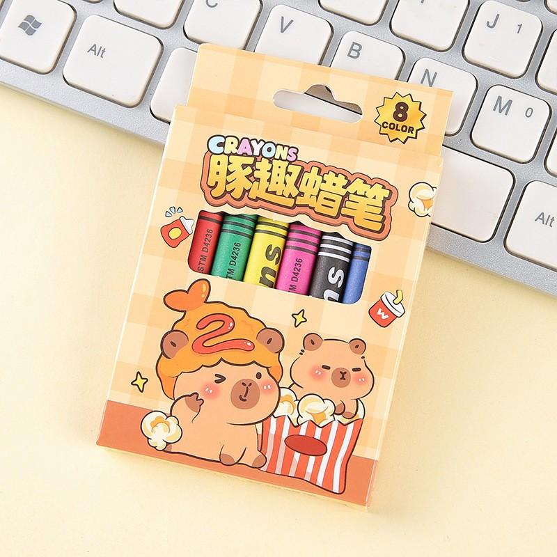 

2 Sets Student Stationery Panda Crayon Set Color Children Coloring Graffiti Crayon Art Brush Student Prize