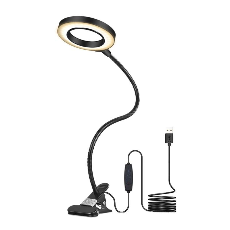 5X LED Magnifying Lamp,3 Color Modes,Magnifier Desk lamp, Magnifying Light and Stand for Crafts, Reading,