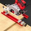 Cutting Machine Base Guide, Adjustable Circular Saw Guide Rail, Aluminum Alloy Double Locking Design Cutting Track for Precise Woodworking