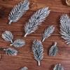 20Pcs Christmas Tree Decoration Artificial PE White Flocking Pine Branches Festive DIY Home Party Ornaments Aesthetic Room Decor