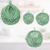 3Pcs/Set Wall Mount Wall Hanging Basket Teardrop Shape Vegetable  Woven Basket  for Kitchen
