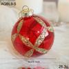 8CM Multicolor Glass Ball Ornament for Christmas Tree Decoration