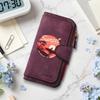 Vintage Style Sunset Pattern Long Wallet Multi Pocket Portable Daily Use Purse 