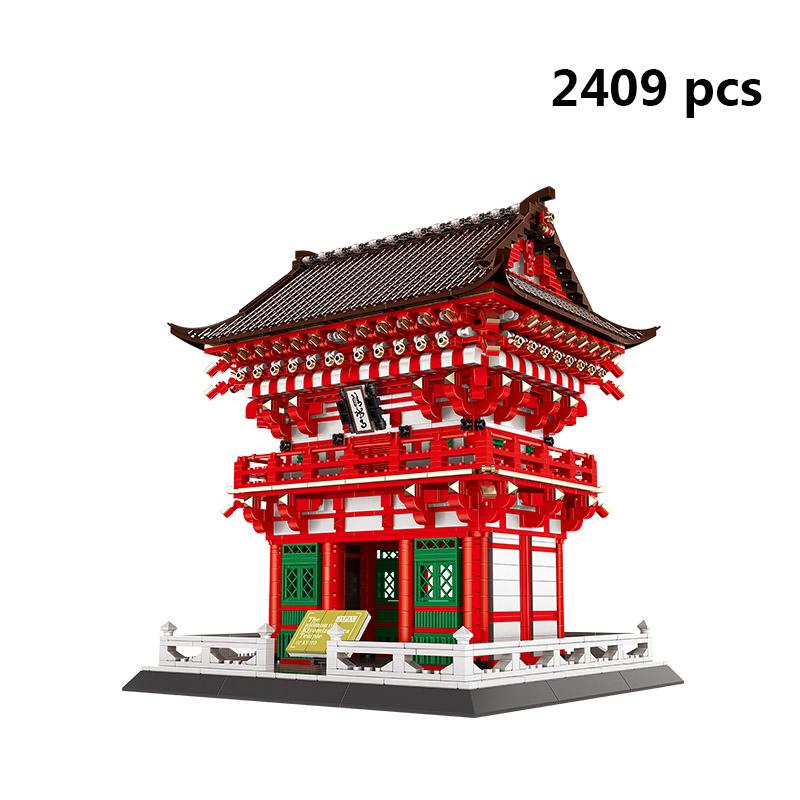City Architecture Model Building Blocks Studio Temple Taj Mahal Big Ben Eiffel Tower London New York Germany Construction Toys