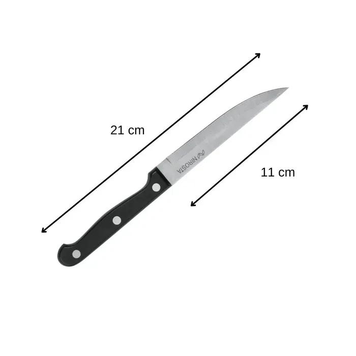 Lot De 6 Couteaux À Steak - NIROSTA - 21 Cm