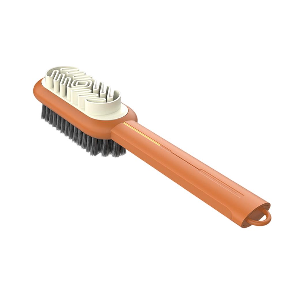 Kartáč na semišovou obuv 2 v 1, Gumová leštička s kartáčkem s měkkými štětinami na čištění semiše a nubuku