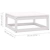 VidaXL Lot de 2 Repose-pieds de Jardin avec Coussins, Tabouret de Terrasse, Pouf de Pub, Meuble de Bistrot Patio Extérieur, 3076280