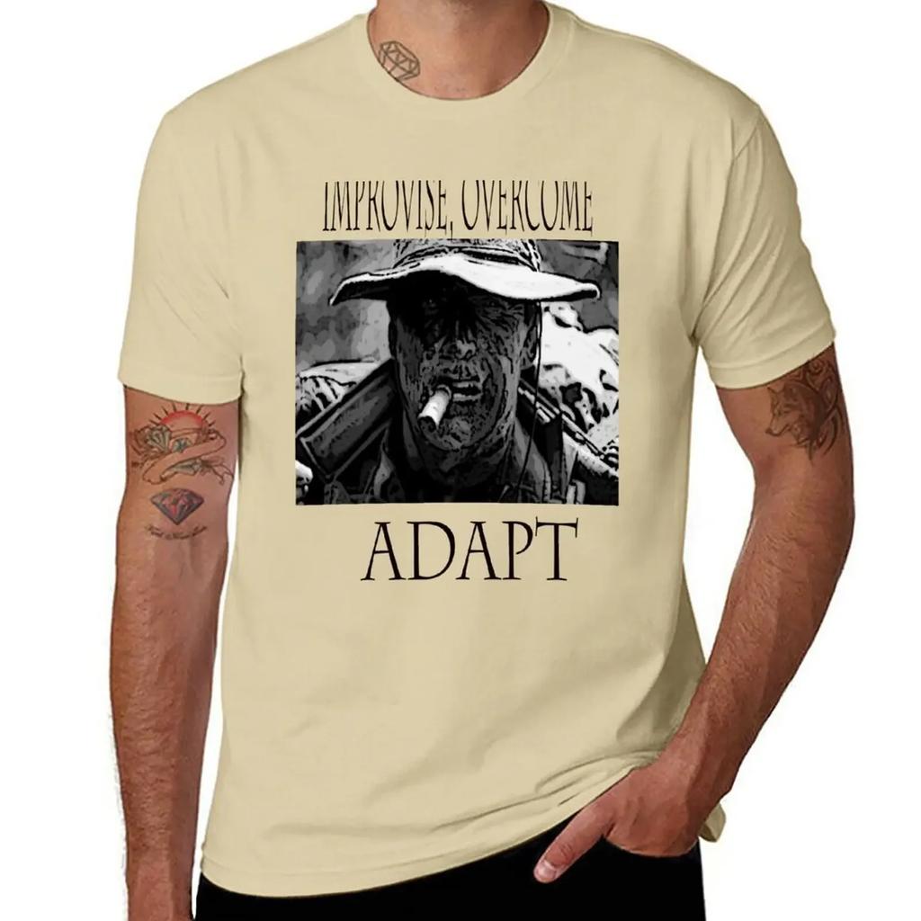 short cute tops big and tall t shirts Improvise,overcome,Adapt T-Shirt T-shirt