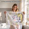 Bunny with Duck Swim Ring Bath Towel, Cute Cartoon Absorbent Soft Towel for Daily Use