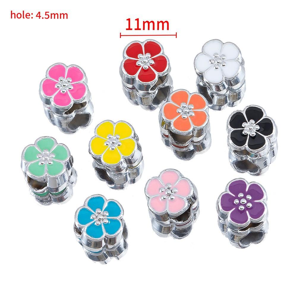 Large Hole Straight Hole Five-petal Flower Space Bead Bead Accessories DIY Handmade Jewelry Bracelet Accessories
