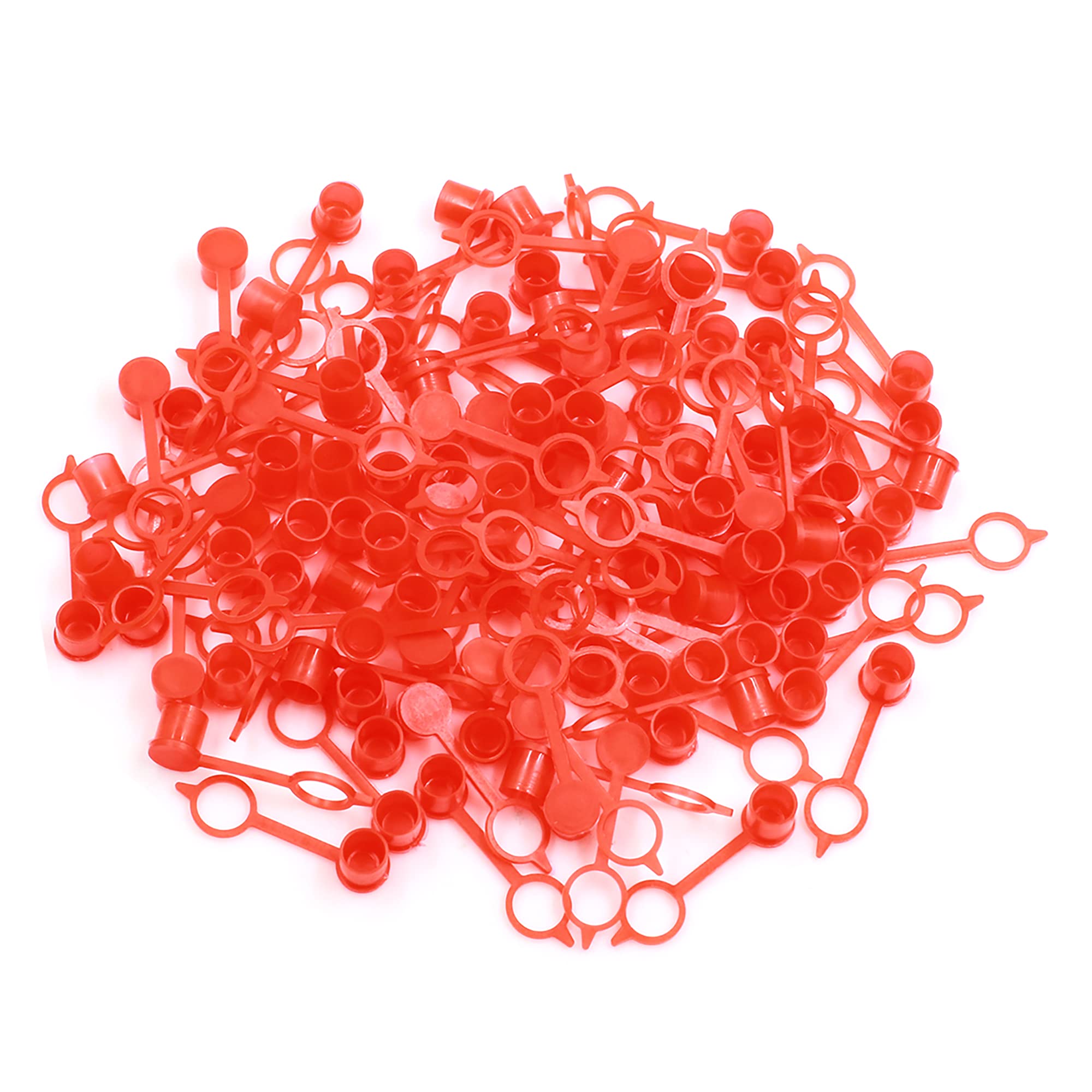 

uxcell Motorcycle M6 M8 M0 Red Rubber Nipple Fitting Dust Cap Cover 100pcs M8X1 M8