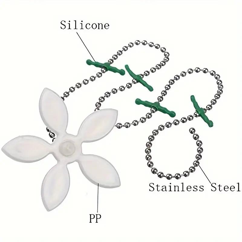 1Pcs Bathroom Pipe Anti-blocking Hair Cleaning Hook Small Flower Shape Sewer Hair Cleaner Dredge