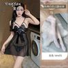 Sexy lingerie sexy perspective mesh small chest suspender nightgown hot passion open crotch free suit
