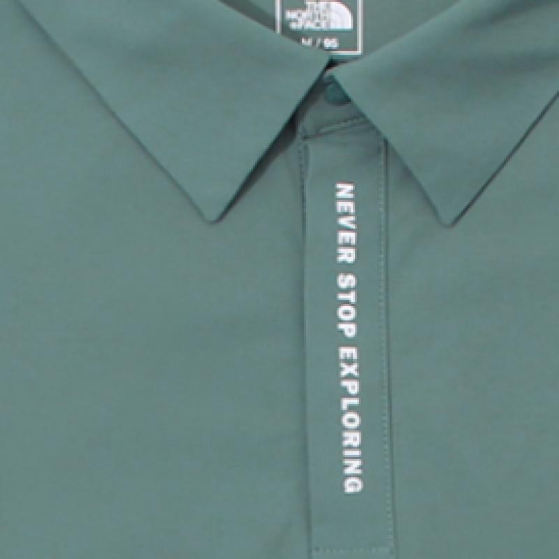 The North Face Men S Ice Green Short Sleeve Polo Shirt Nt7pr01d