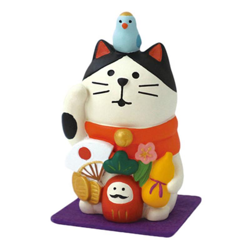 

Japanese ZAKKA Creative Mini Maneki-neko Lucky Cat Figurine - Resin Ornament