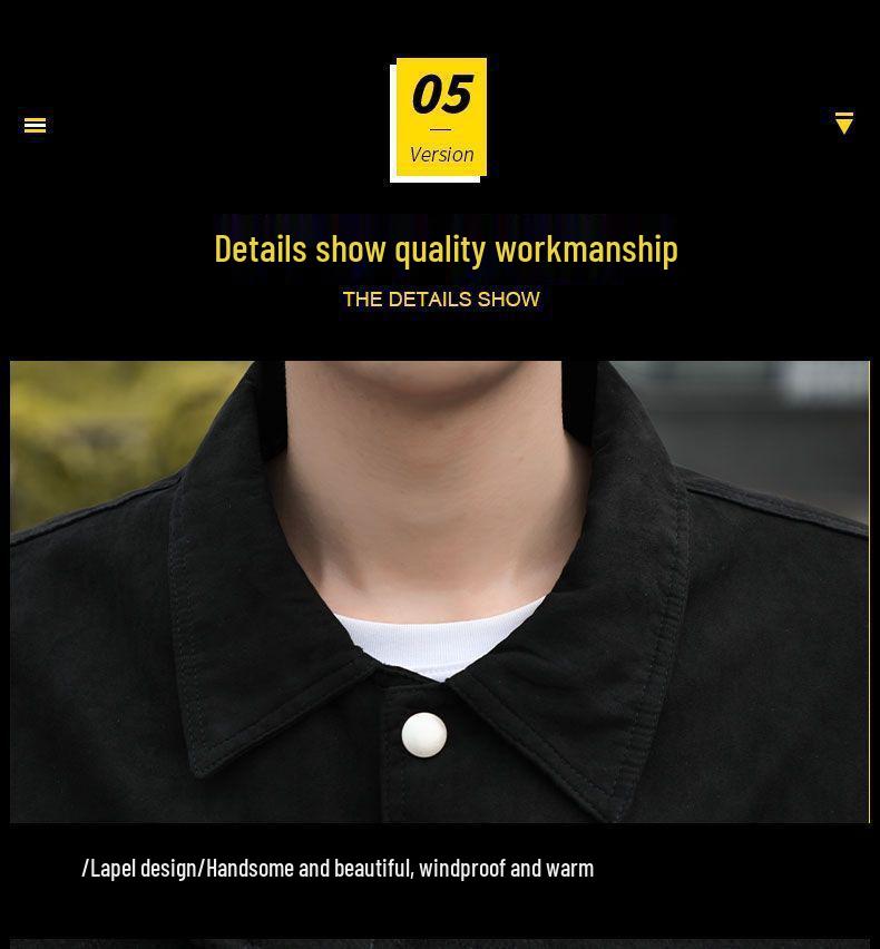 2025 Herrenjacke im Hongkong-Stil mit Revers - Trendig, gutaussehend, schlicht einfarbiges Modeoberteil