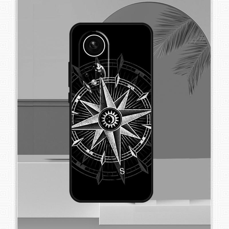 World Map Compass Nautical Case For Honor Magic 5 6 7 8 Pro Honor X9c X9b X9a X8b X8a X8c 50 70 90 400 200 Lite Cover